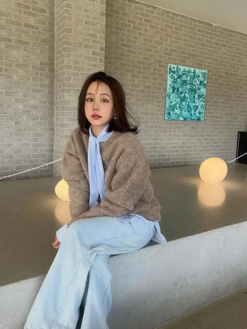 140 Avenue - Korean Women Fashion - #womensfashion - Peret Whole Gament Knit Tee - 6
