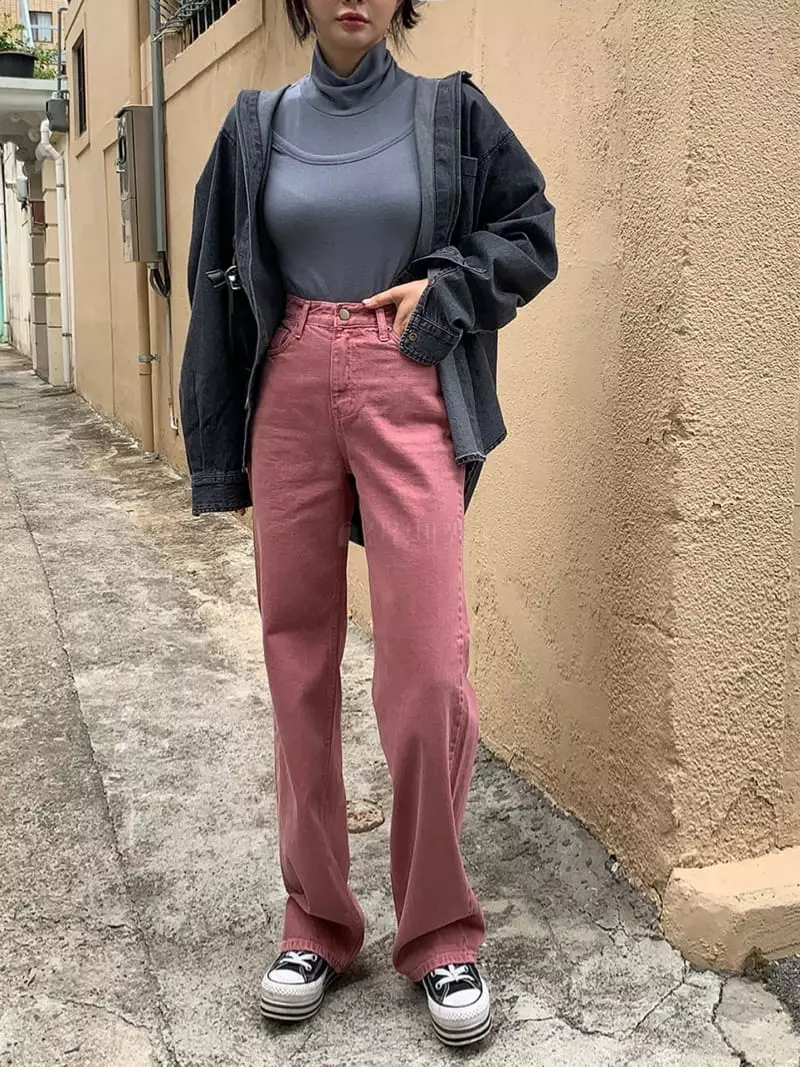 140 Avenue - Korean Women Fashion - #womensfashion - Dyeing Pants - 2