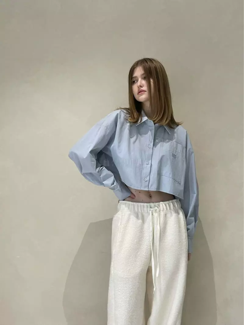 140 Avenue - Korean Women Fashion - #momslook - Shelly Crop Shirt - 4