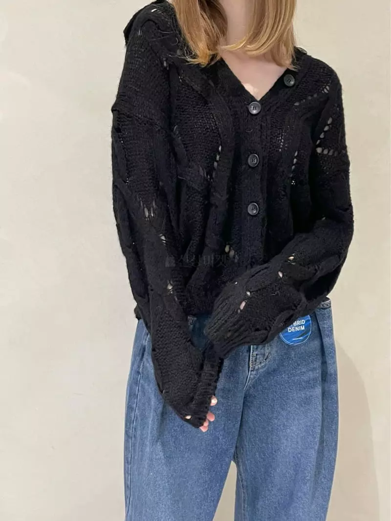 140 Avenue - Korean Women Fashion - #womensfashion - Arc Cable Shirt Knit  - 11