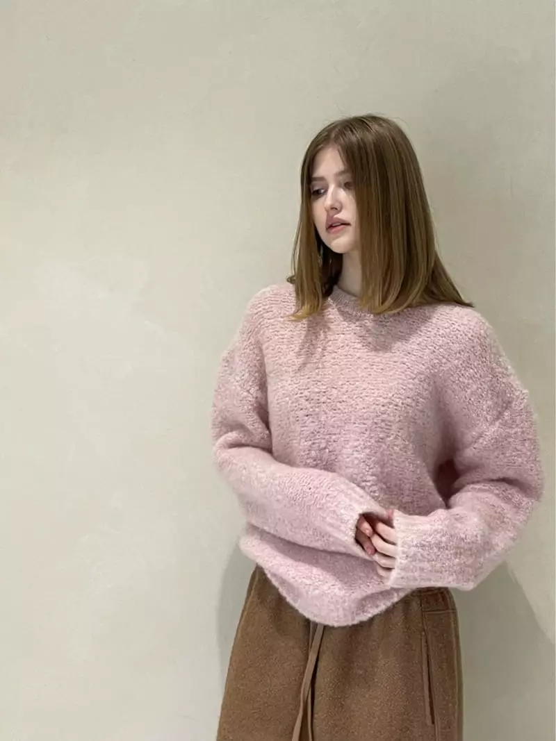 140 Avenue - Korean Women Fashion - #womensfashion - Kid Bookle Round Knit Tee - 11
