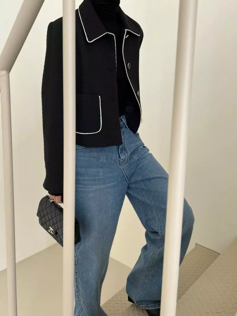 3.Another - Korean Women Fashion - #momslook - Pop Twid Jacket - 10