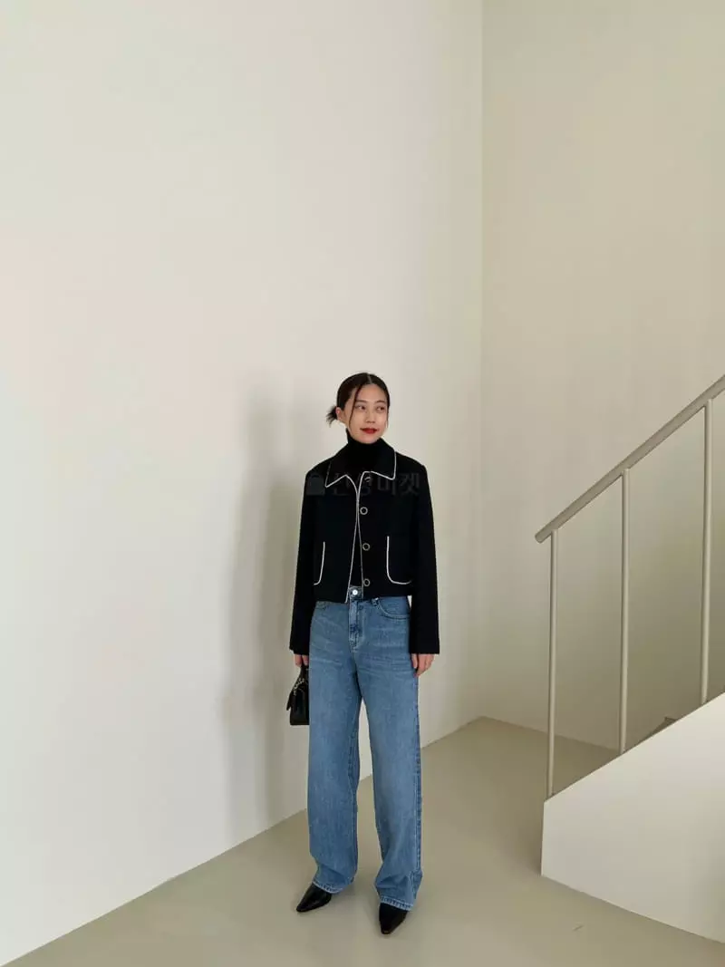 3.Another - Korean Women Fashion - #momslook - Pop Twid Jacket - 12