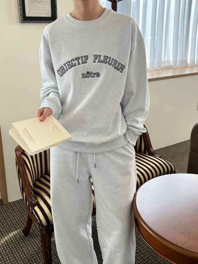 3.Another - Korean Women Fashion - #momslook - Lettering Sweatshirt - 12