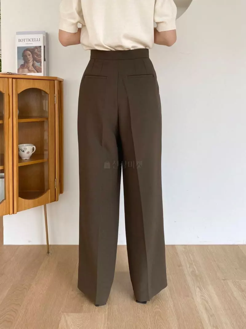 3.Another - Korean Women Fashion - #momslook - One Pleats Pants - 7