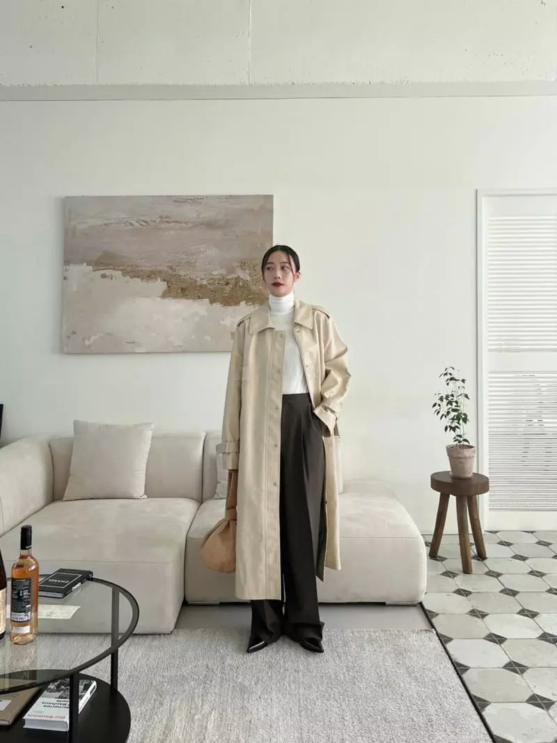 3.Another - Korean Women Fashion - #momslook - Leather Coat - 12