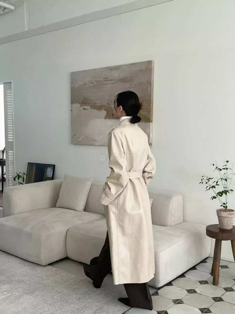 3.Another - Korean Women Fashion - #momslook - Leather Coat - 2