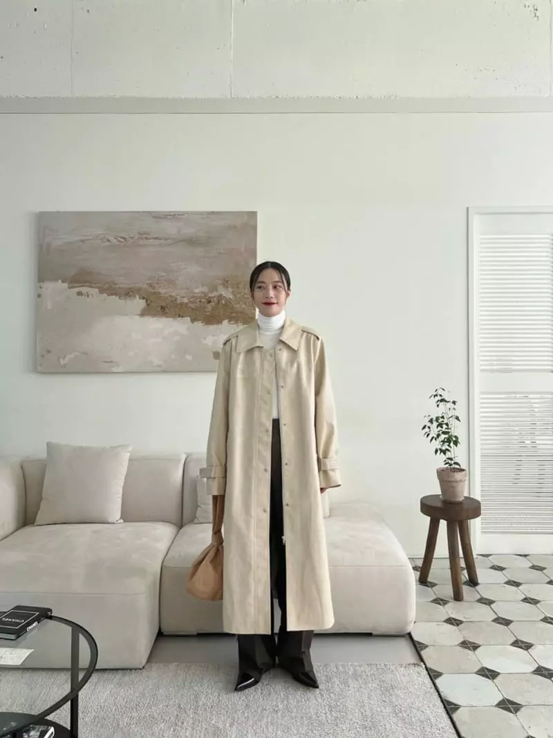 3.Another - Korean Women Fashion - #momslook - Leather Coat - 6