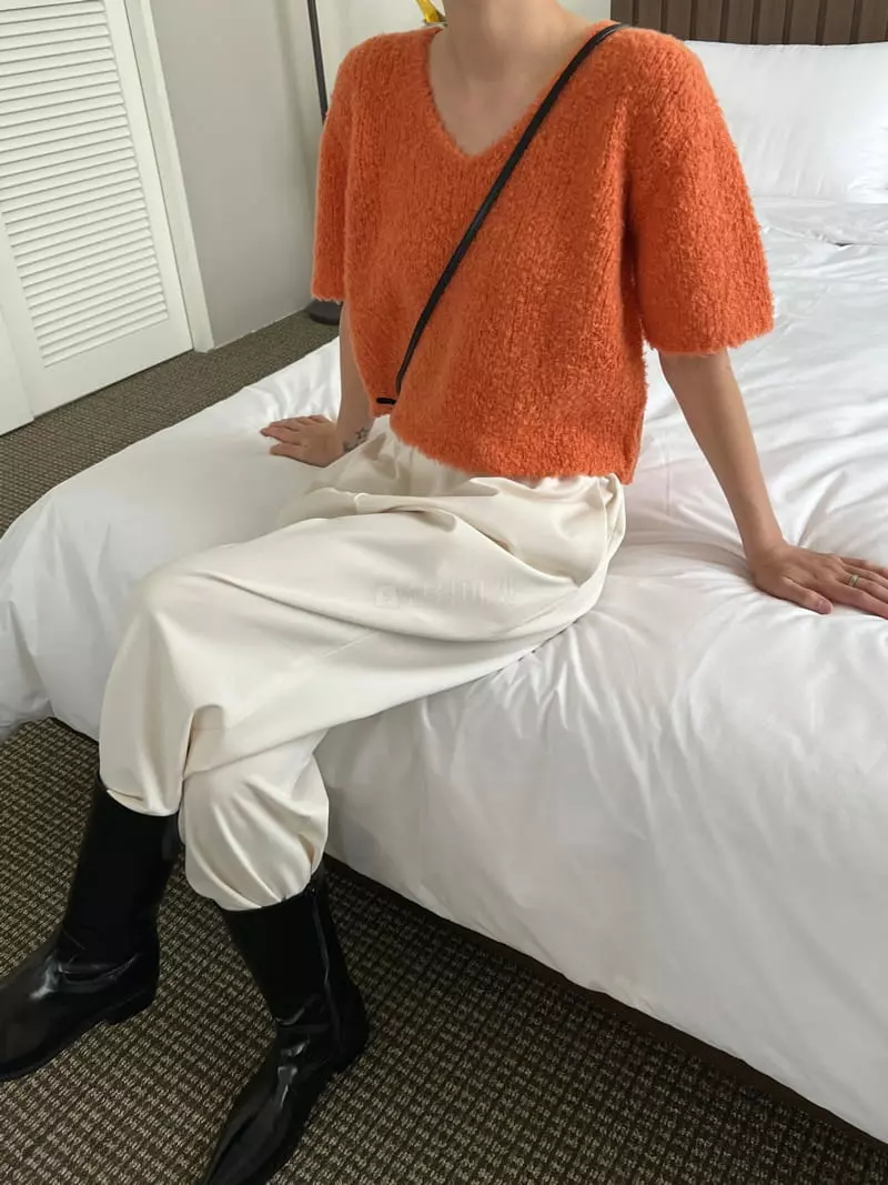3.Another - Korean Women Fashion - #womensfashion - V Knit Tee - 4