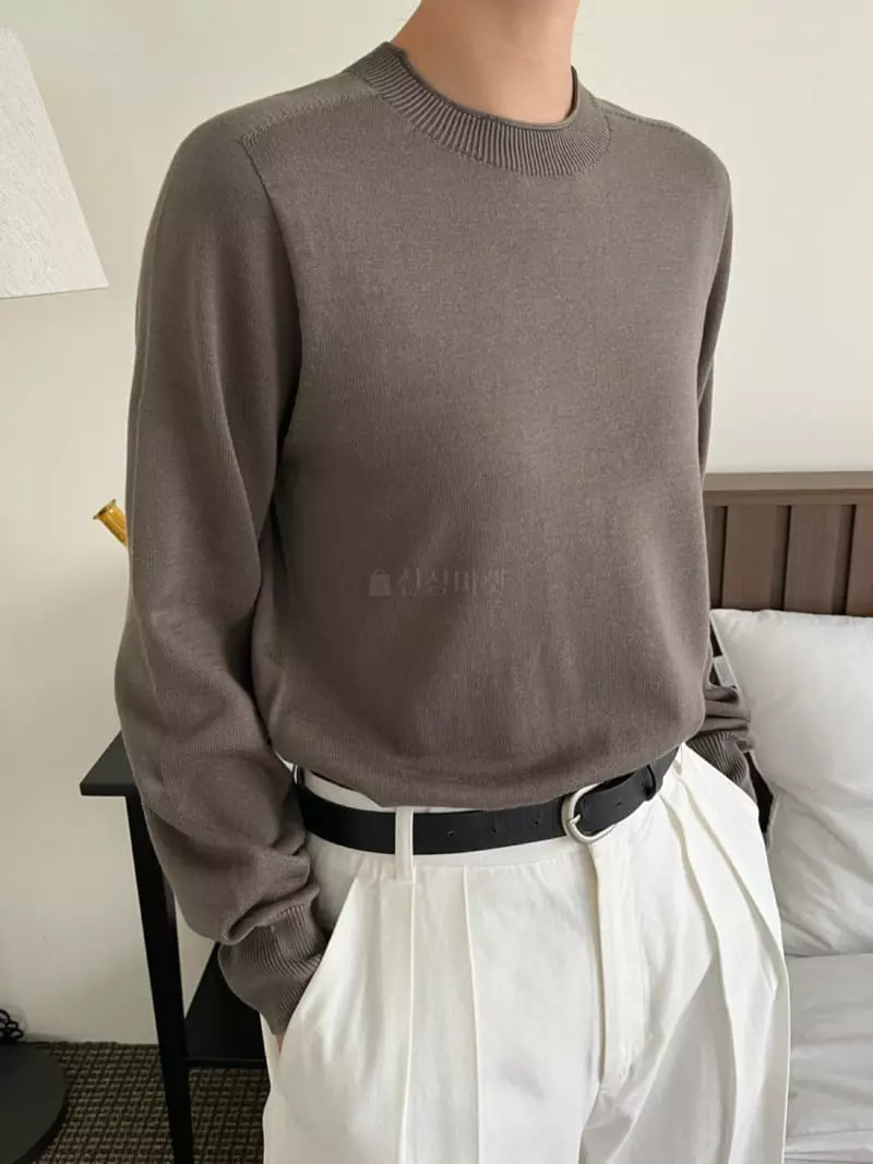 3.Another - Korean Women Fashion - #momslook - Round Whole Gament Knit Tee - 11