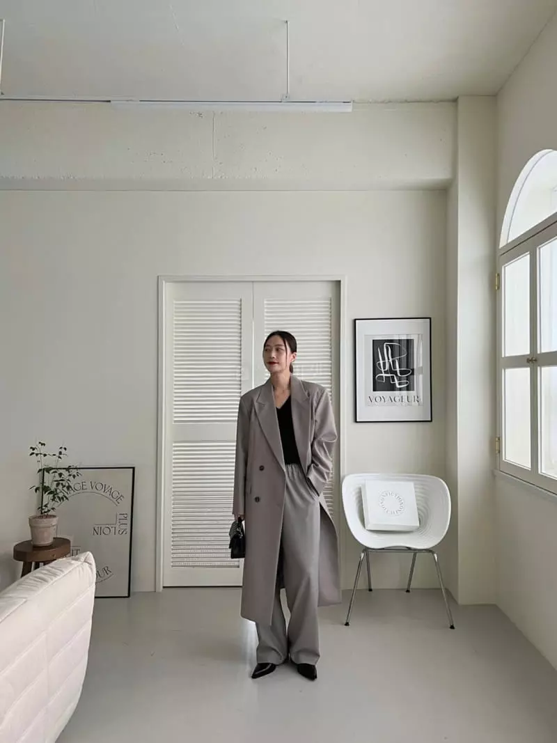 3.Another - Korean Women Fashion - #momslook - Picked Coat - 12