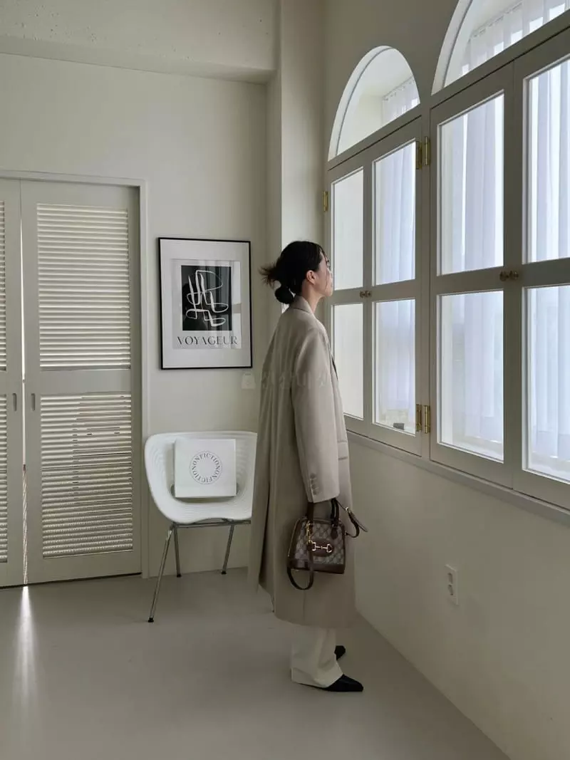 3.Another - Korean Women Fashion - #momslook - Picked Coat - 8