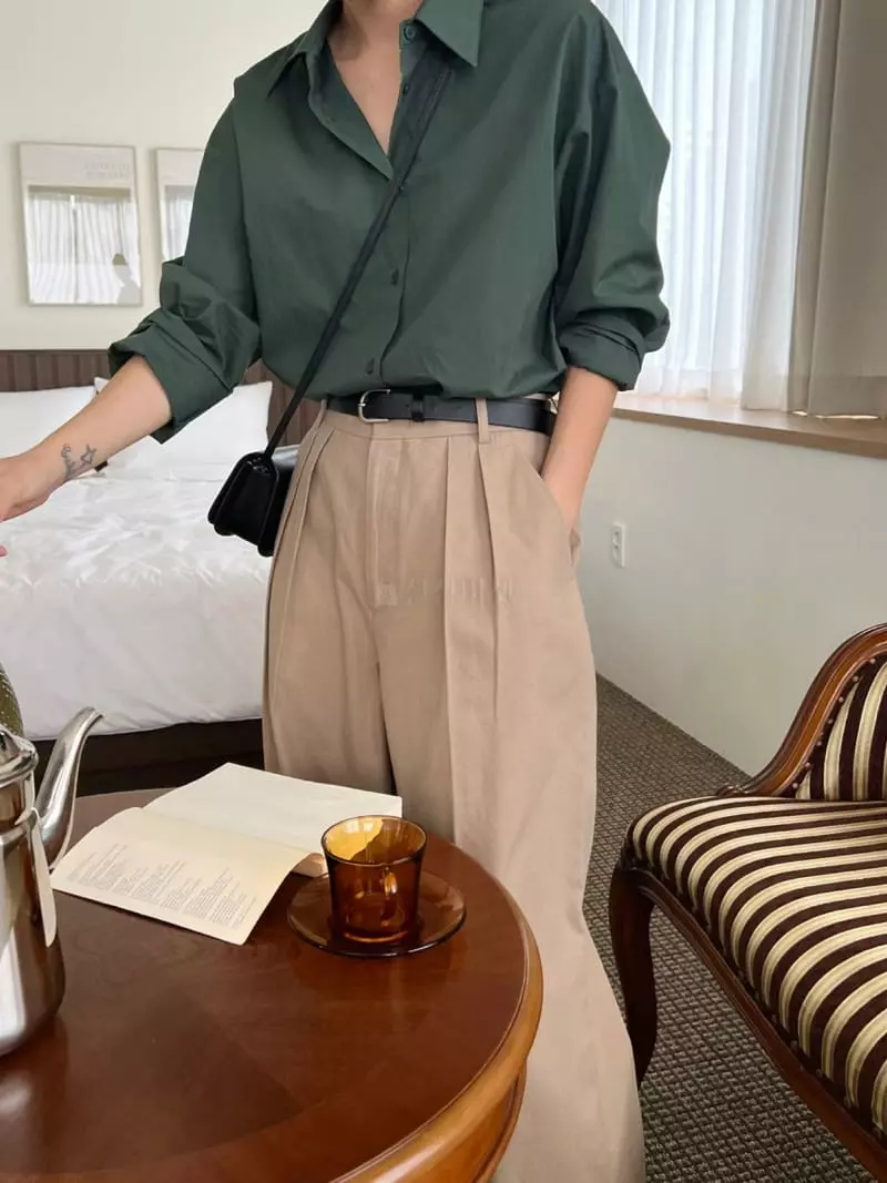 3.Another - Korean Women Fashion - #momslook - Detail Shirt - 10