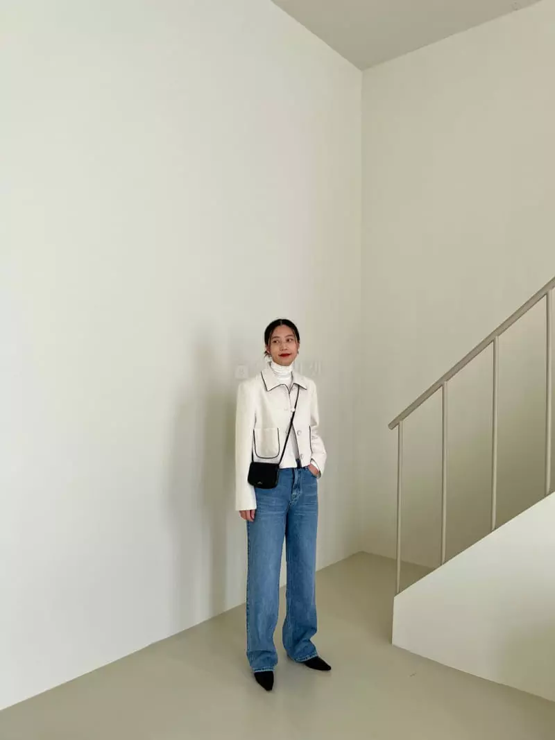 3.Another - Korean Women Fashion - #restrostyle - Pop Twid Jacket - 5
