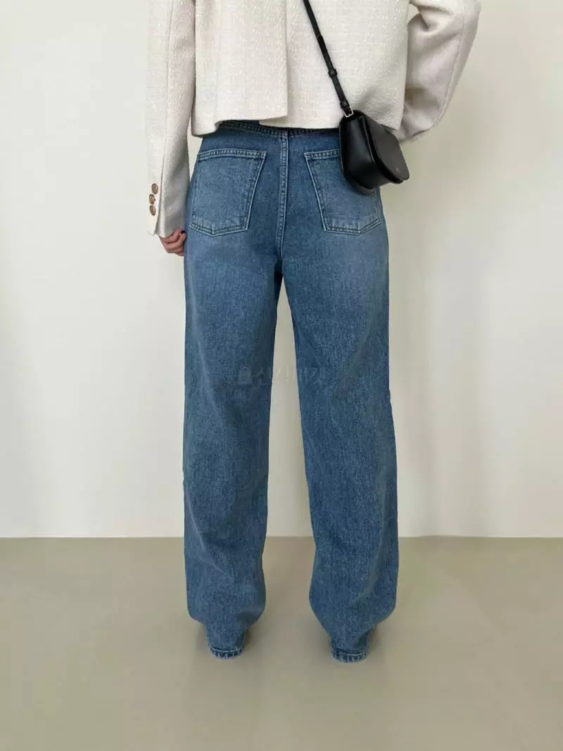 3.Another - Korean Women Fashion - #romanticstyle - Washing Jeans - 5