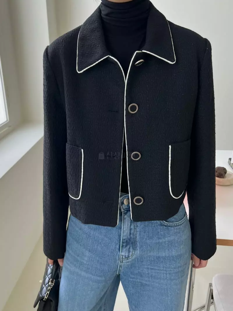 3.Another - Korean Women Fashion - #thatsdarling - Pop Twid Jacket - 8