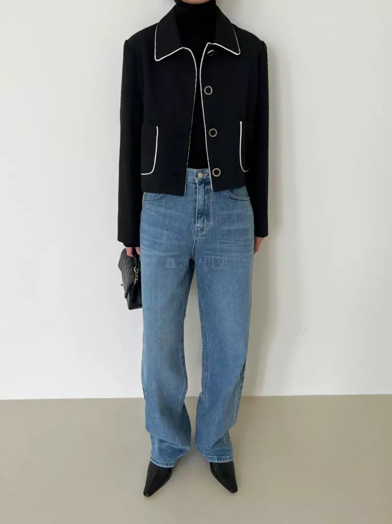 3.Another - Korean Women Fashion - #thelittlethings - Pop Twid Jacket - 9