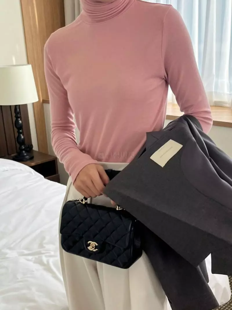 3.Another - Korean Women Fashion - #womensfashion - Basic Turtleneck Tee - 6