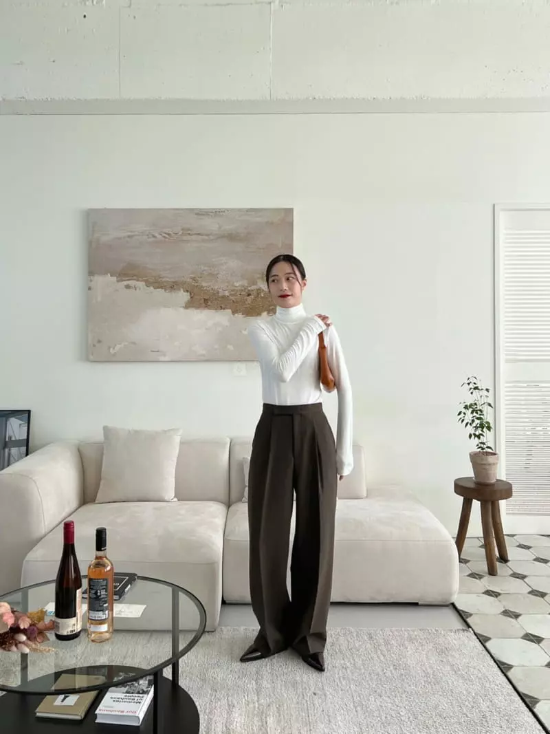 3.Another - Korean Women Fashion - #womensfashion - One Pleats Pants - 10