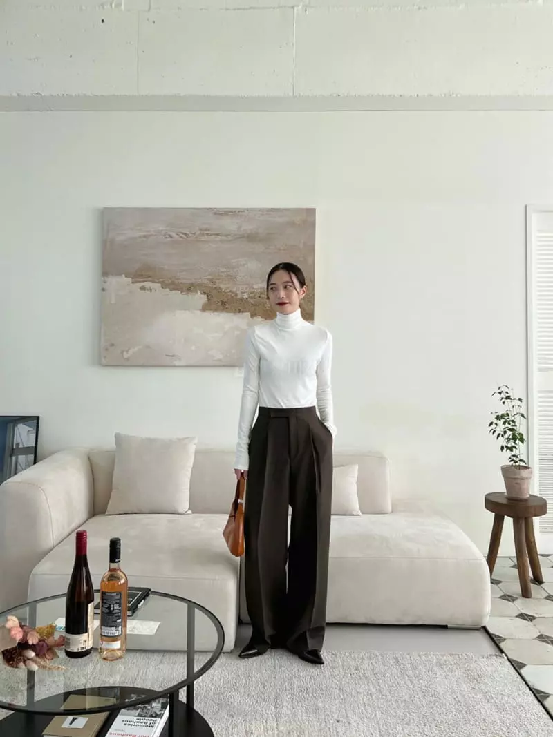 3.Another - Korean Women Fashion - #womensfashion - One Pleats Pants - 12