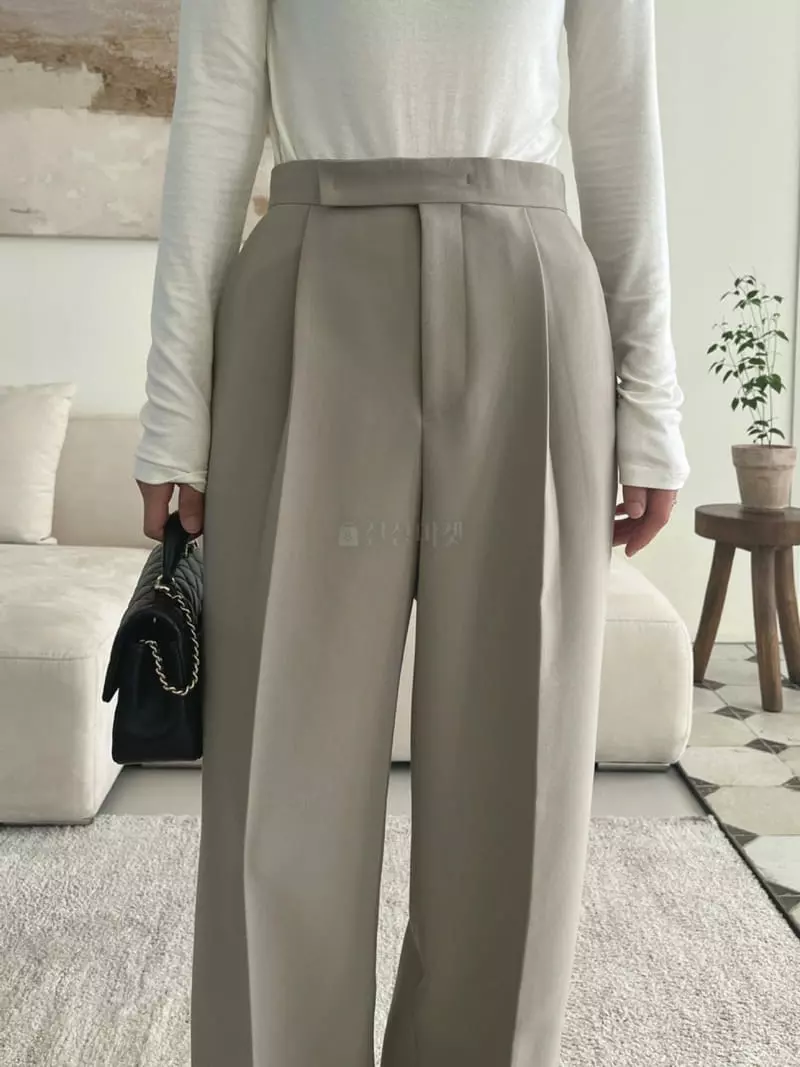 3.Another - Korean Women Fashion - #womensfashion - One Pleats Pants - 2