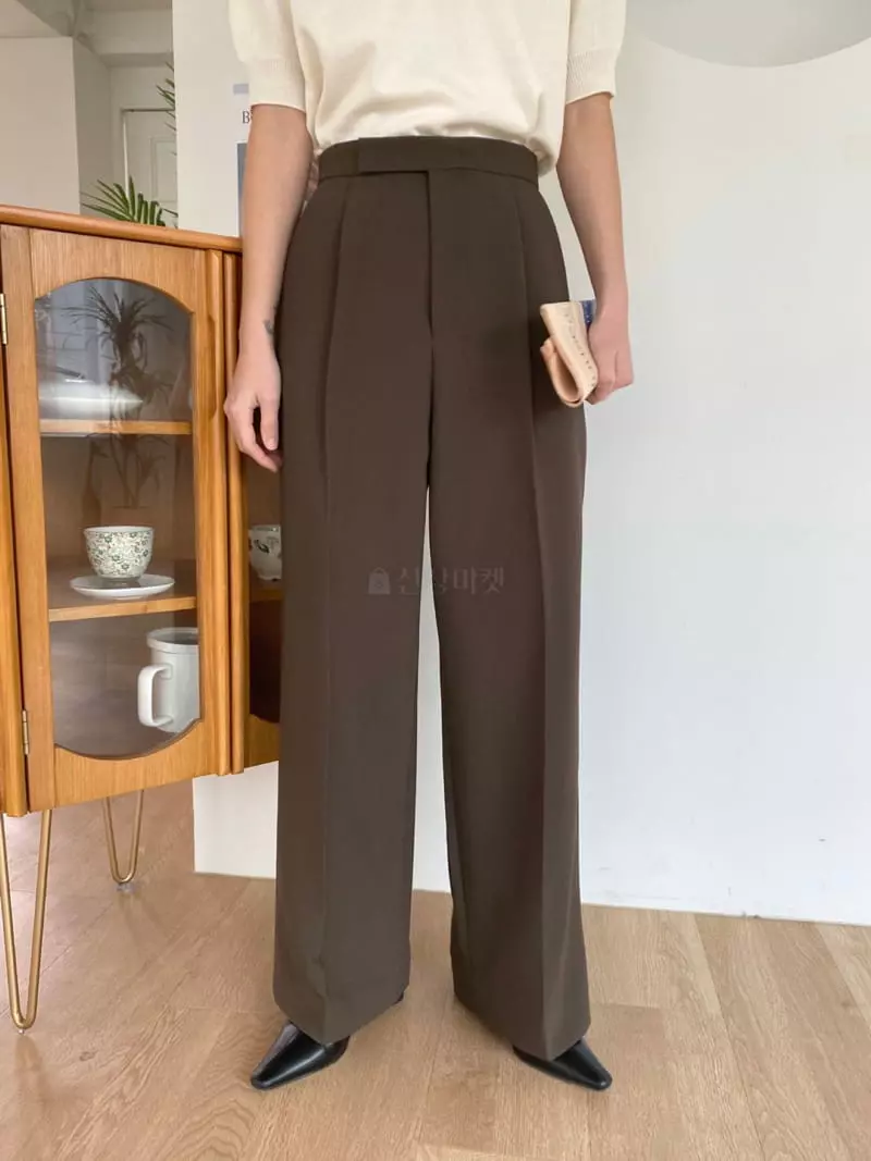 3.Another - Korean Women Fashion - #womensfashion - One Pleats Pants - 6