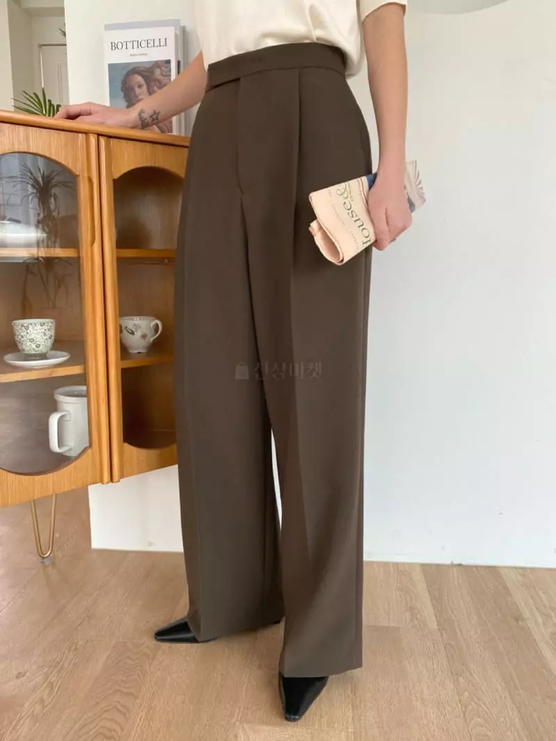 3.Another - Korean Women Fashion - #womensfashion - One Pleats Pants - 8