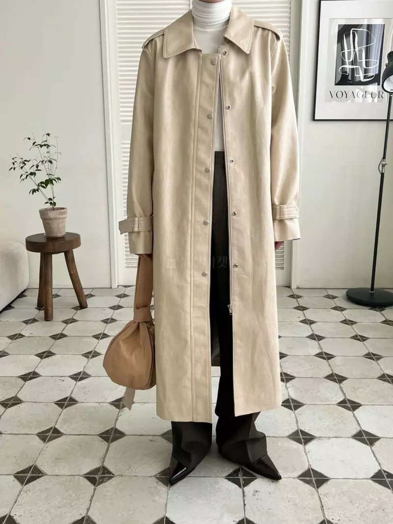 3.Another - Korean Women Fashion - #womensfashion - Leather Coat - 11