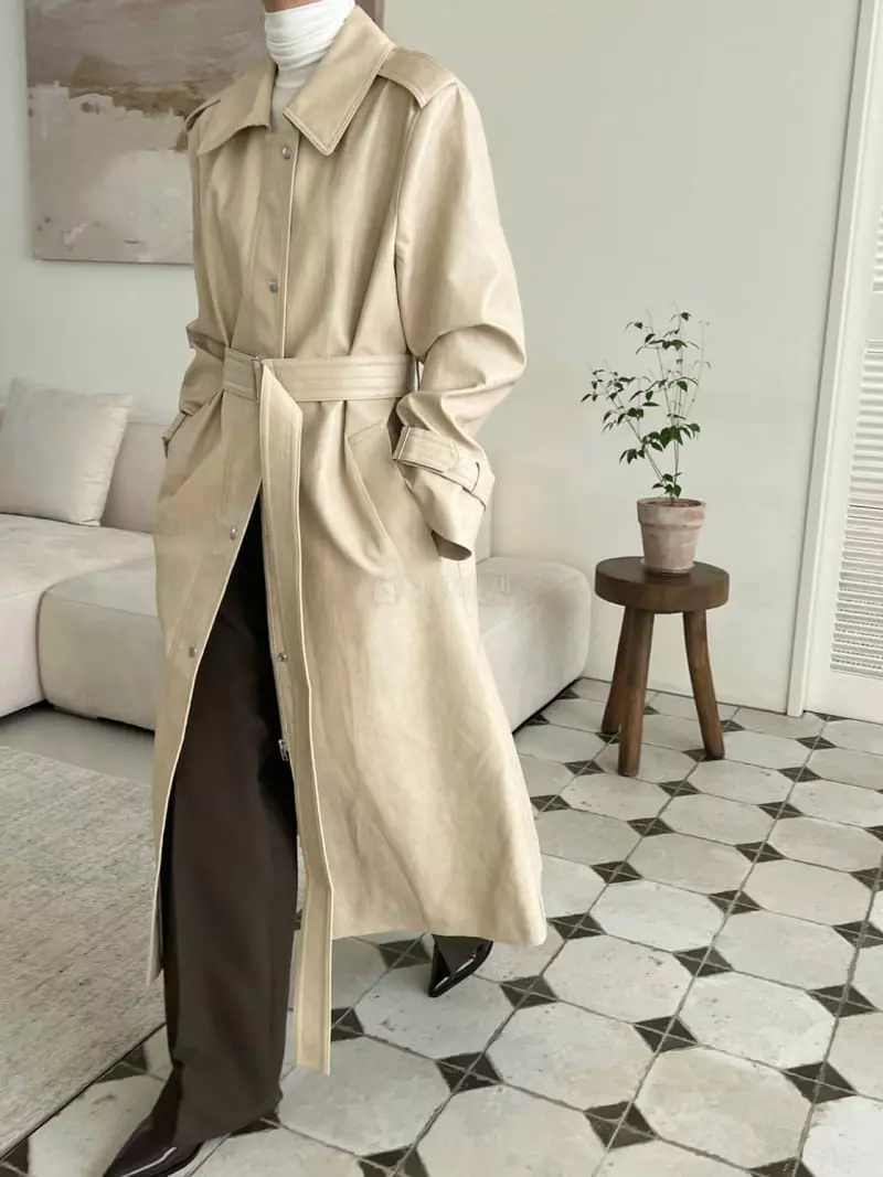 3.Another - Korean Women Fashion - #womensfashion - Leather Coat - 3