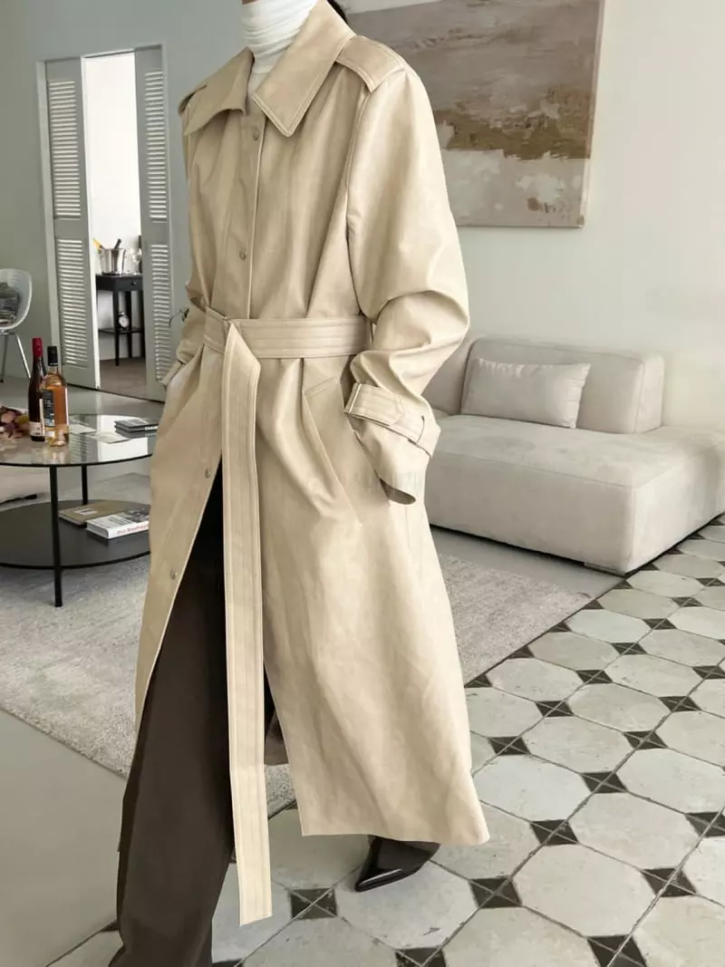 3.Another - Korean Women Fashion - #womensfashion - Leather Coat - 7