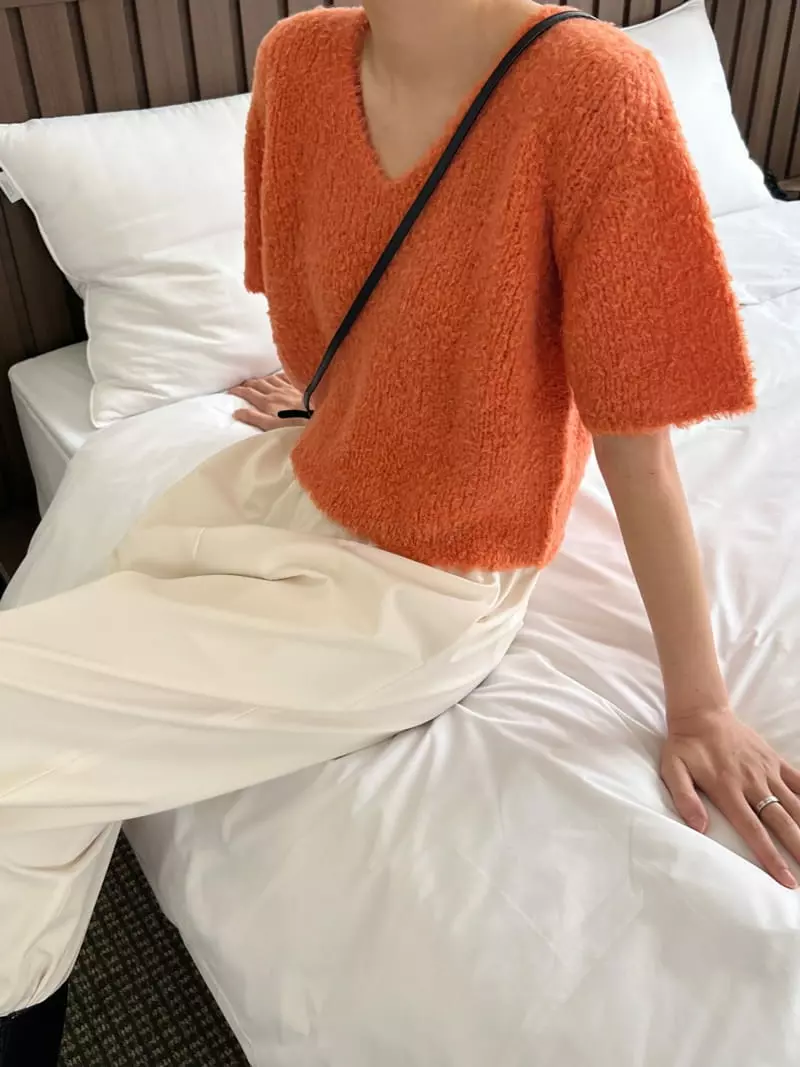 3.Another - Korean Women Fashion - #womensfashion - V Knit Tee