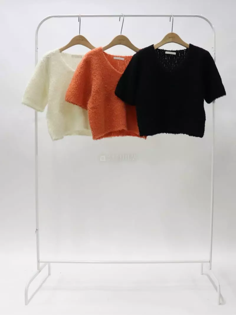 3.Another - Korean Women Fashion - #womensfashion - V Knit Tee - 7