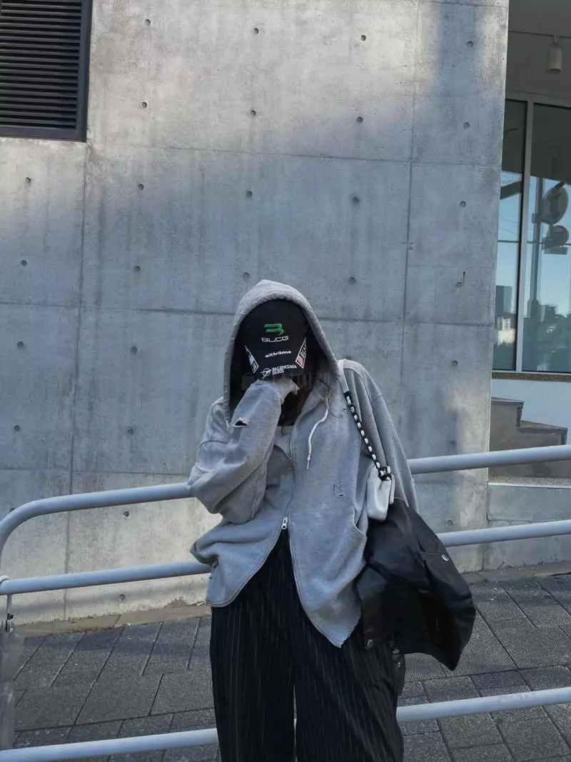 Abbeylee - Korean Women Fashion - #momslook - Diss Hoody Jumper - 10