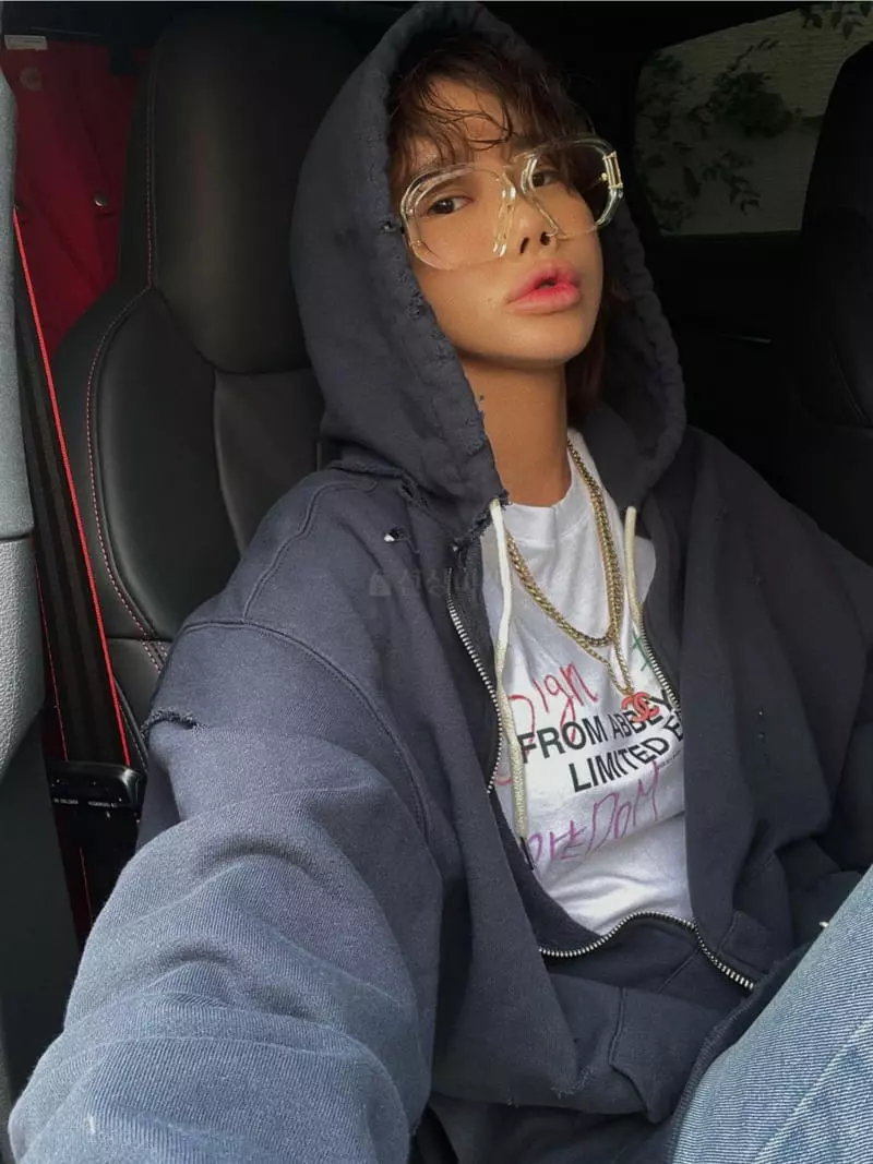 Abbeylee - Korean Women Fashion - #momslook - Diss Hoody Jumper - 6