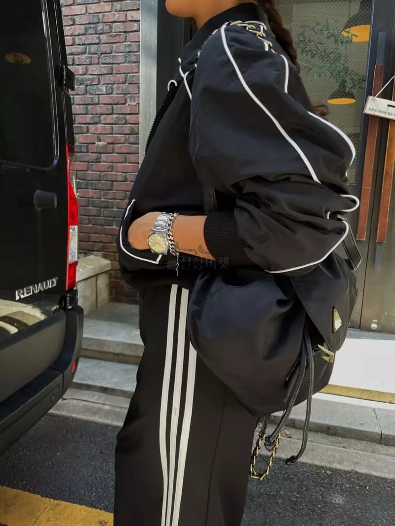 Abbeylee - Korean Women Fashion - #momslook - Line Basiti Jacket - 5