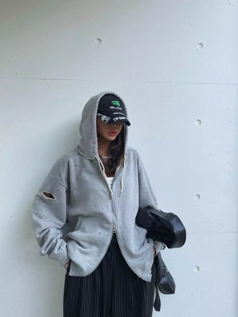 Abbeylee - Korean Women Fashion - #womensfashion - Diss Hoody Jumper - 9