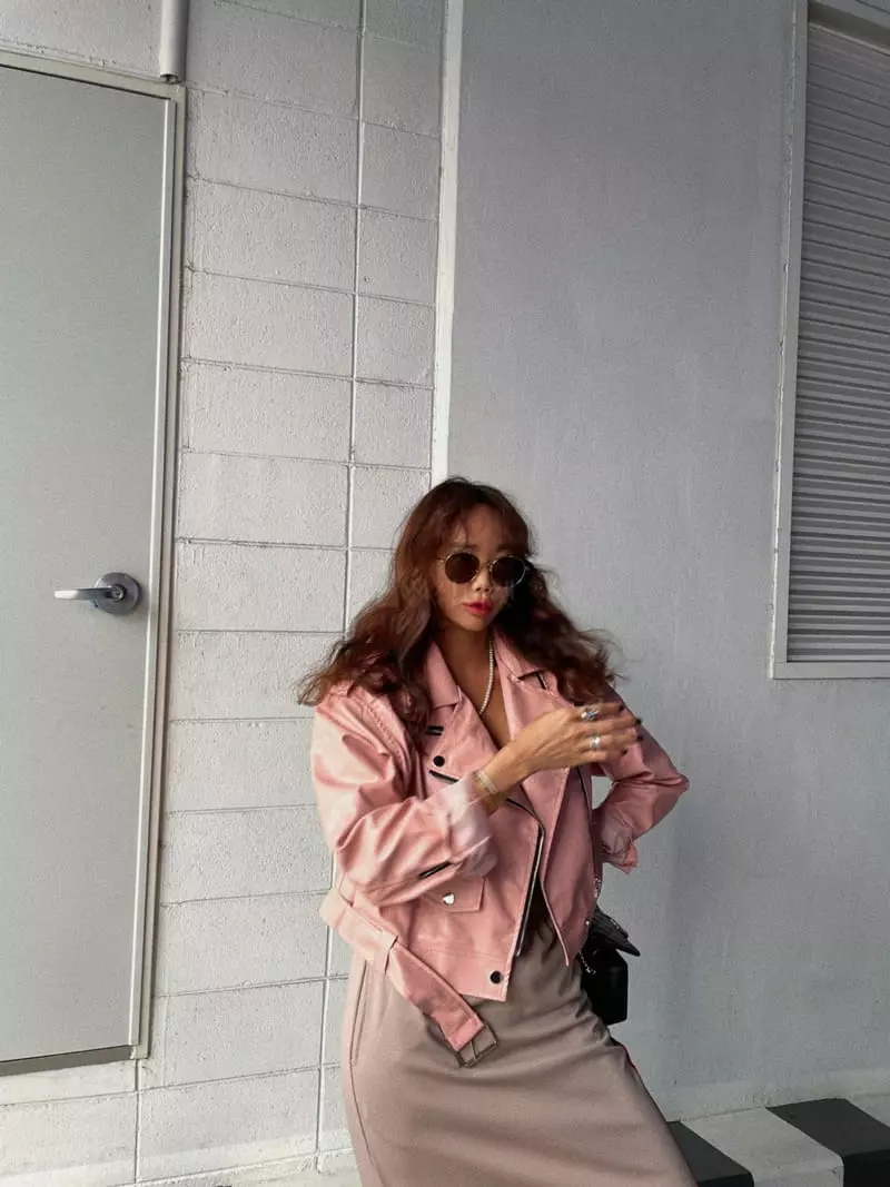 Abbeylee - Korean Women Fashion - #womensfashion - Leather Crop Jacket - 7