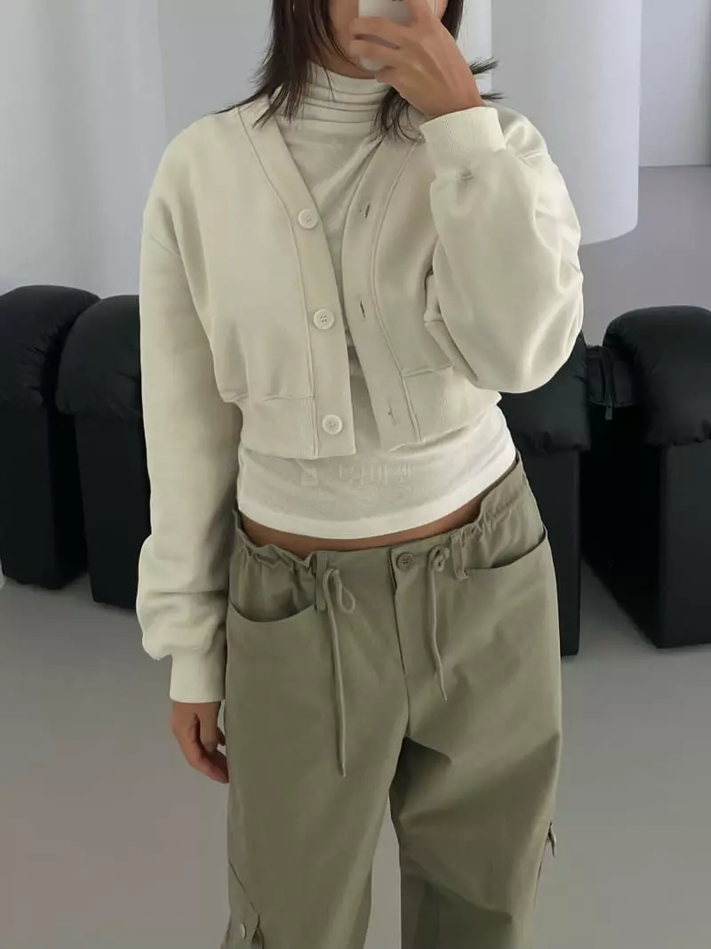 Acme - Korean Women Fashion - #womensfashion - Terry Short Cardigan - 10