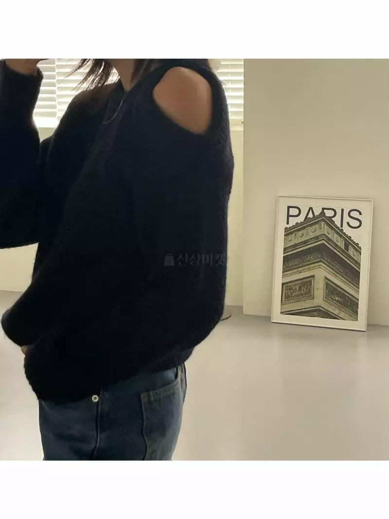 Acme - Korean Women Fashion - #womensfashion - Shoulder Knit Tee - 9