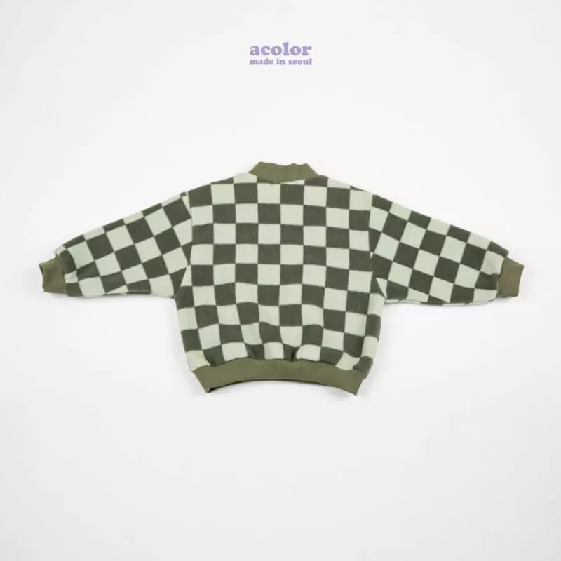 Acolor - Korean Children Fashion - #childofig - Fleece Check Anorak  - 8