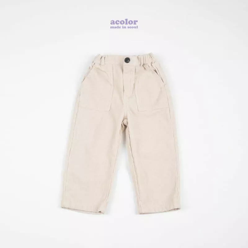 Acolor - Korean Children Fashion - #childofig - Rib Pants - 6