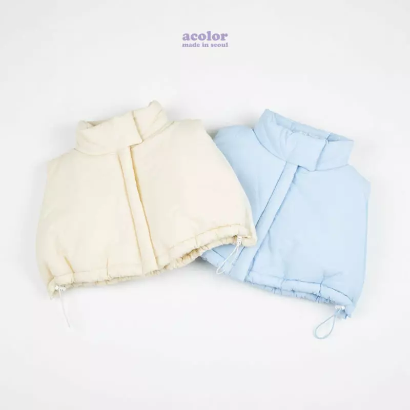 Acolor - Korean Children Fashion - #childofig - Cotton Candy Padding Vest