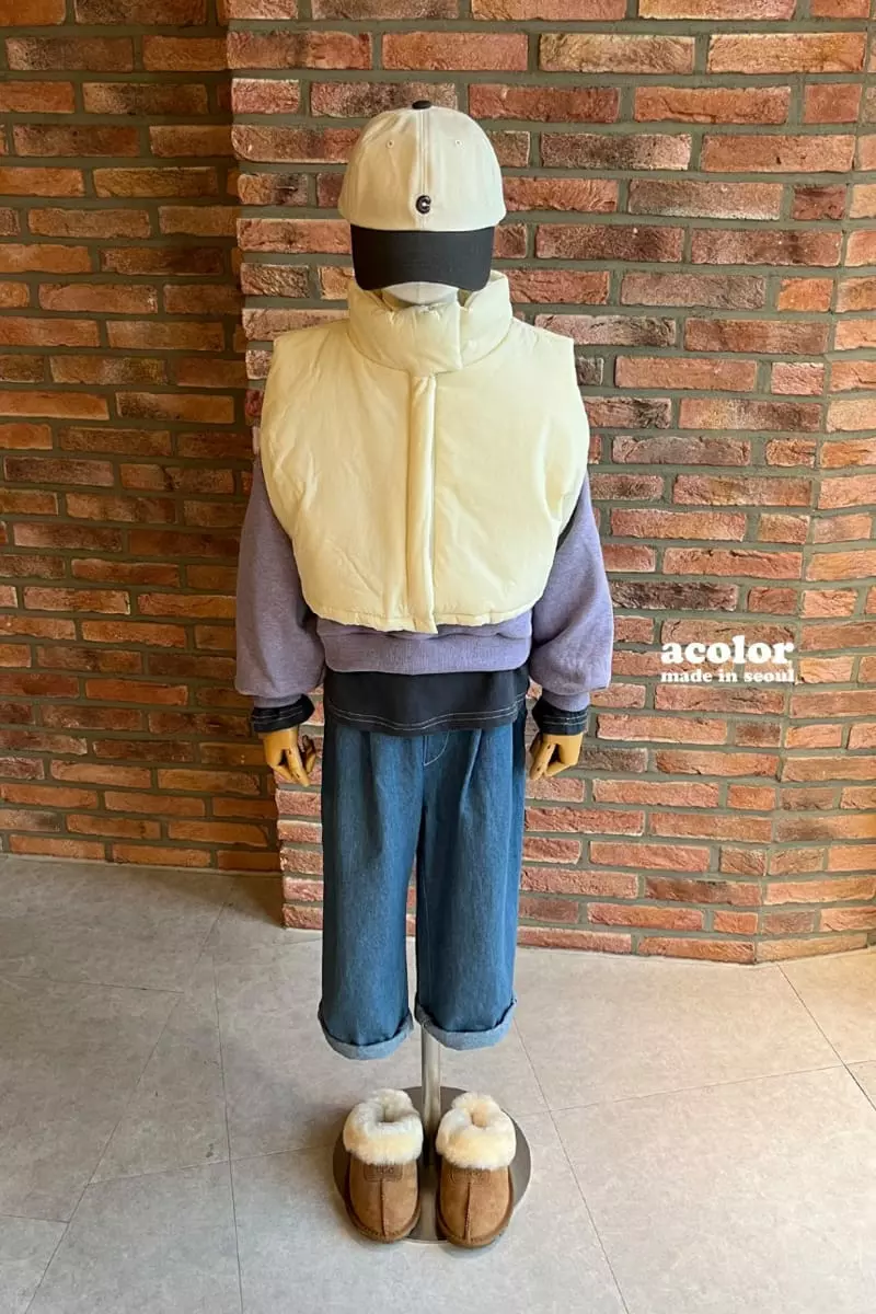 Acolor - Korean Children Fashion - #childrensboutique - Cotton Candy Padding Vest - 4