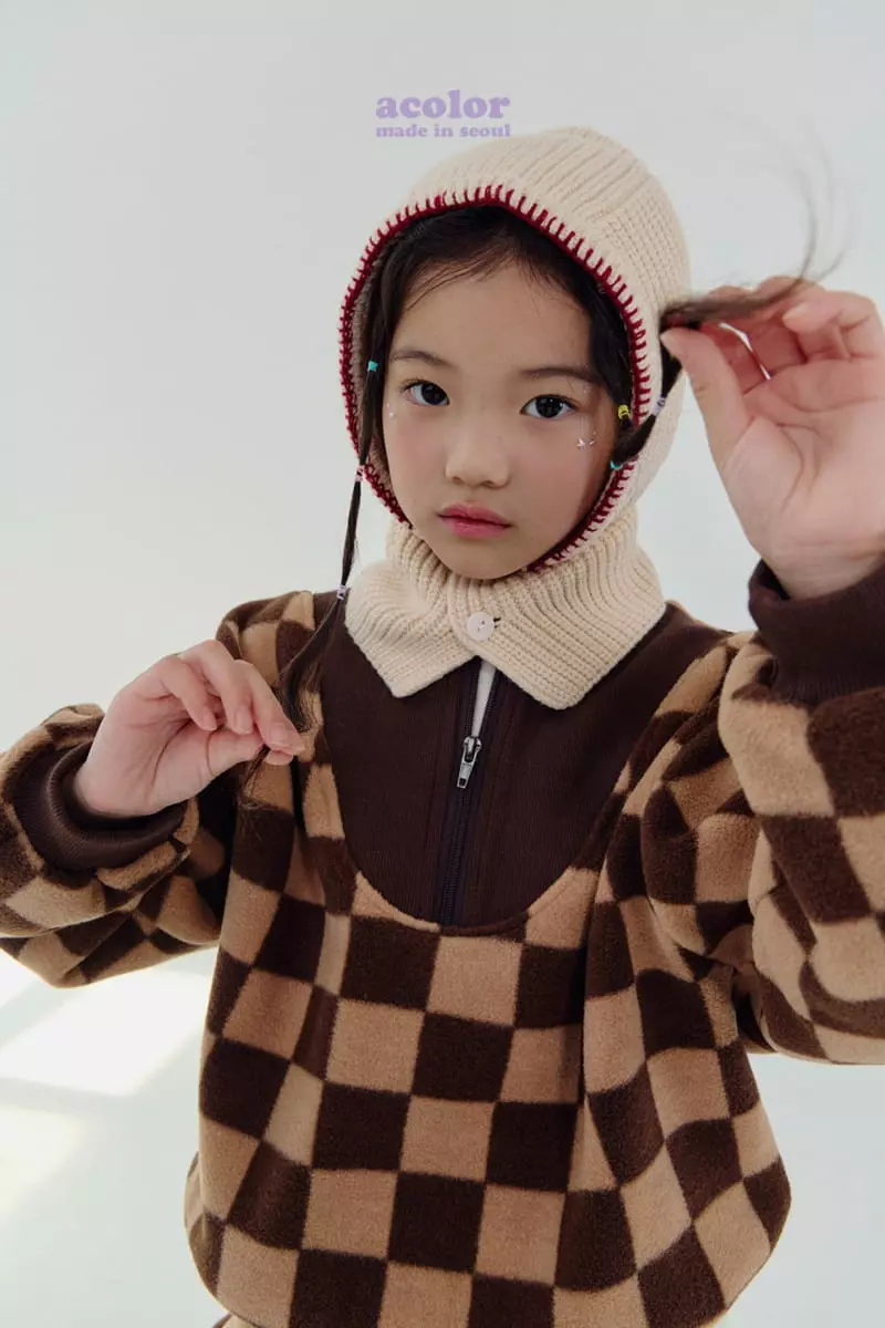 Acolor - Korean Children Fashion - #discoveringself - Hosi Knit Baraclava - 3