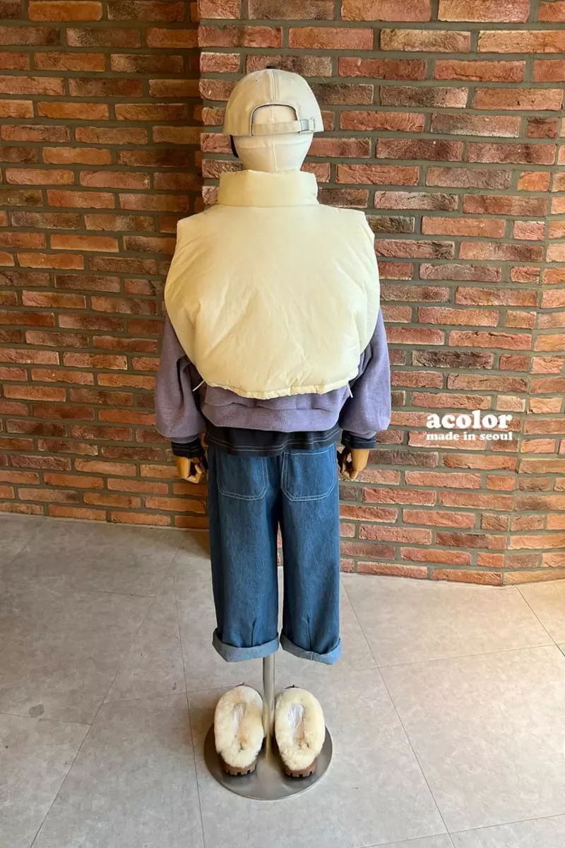 Acolor - Korean Children Fashion - #discoveringself - Cotton Candy Padding Vest - 5