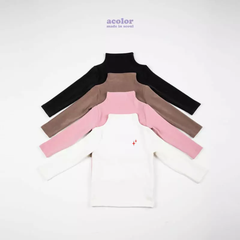 Acolor - Korean Children Fashion - #discoveringself - Dia Heat Tech Turtleneck Tee
