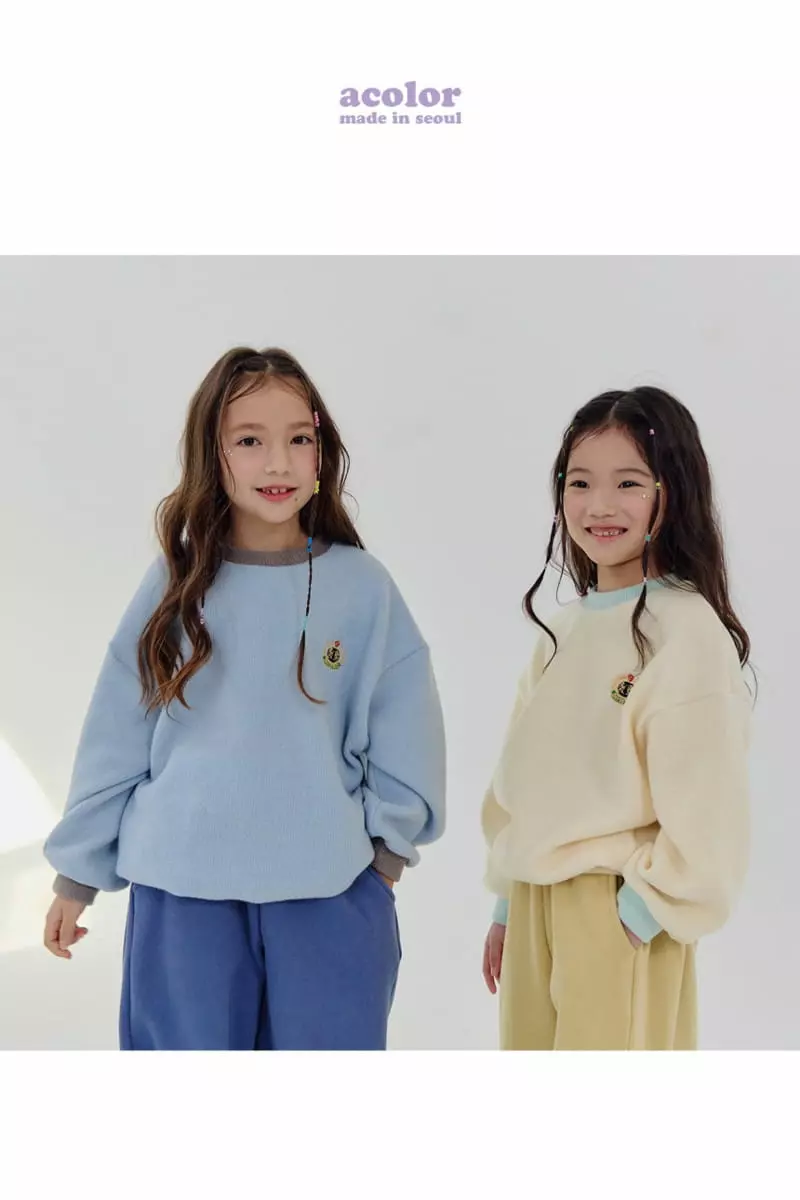 Acolor - Korean Children Fashion - #discoveringself - Cotton Candy Knit Tee - 4