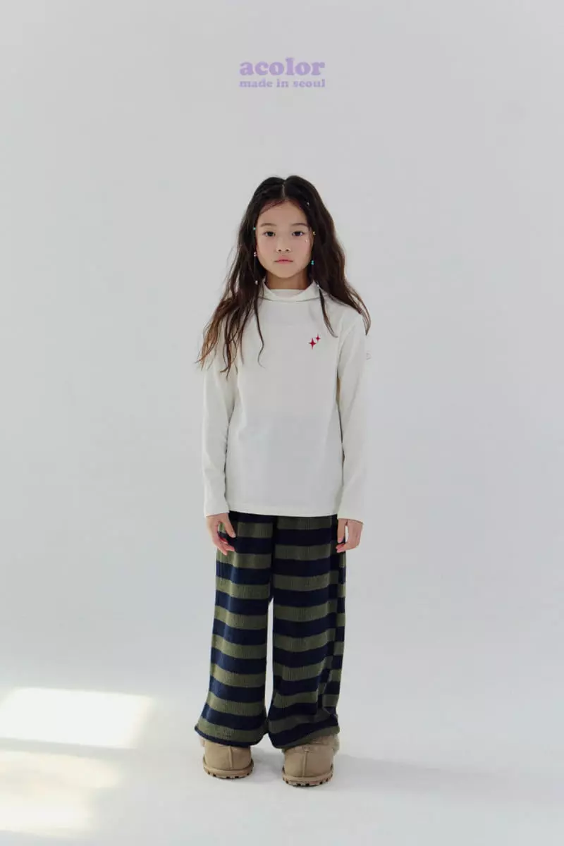 Acolor - Korean Children Fashion - #fashionkids - Dia Heat Tech Turtleneck Tee - 2