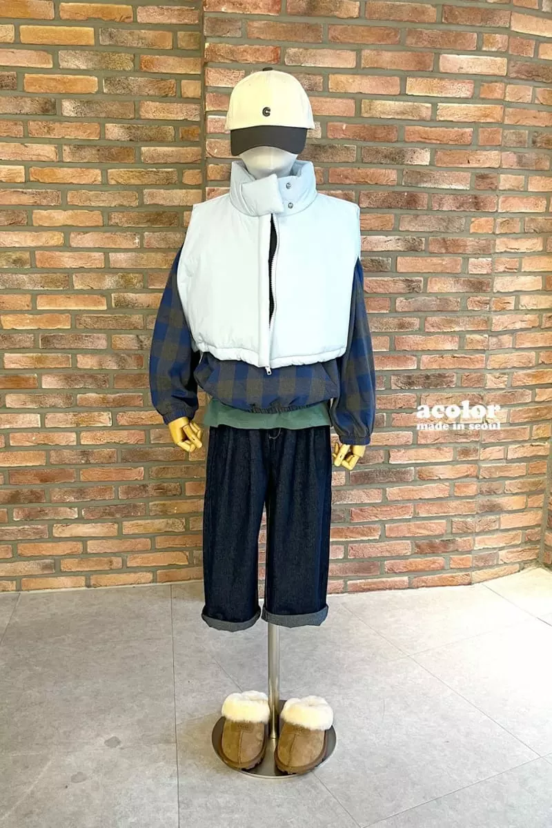 Acolor - Korean Children Fashion - #kidsshorts - Cotton Candy Padding Vest - 7