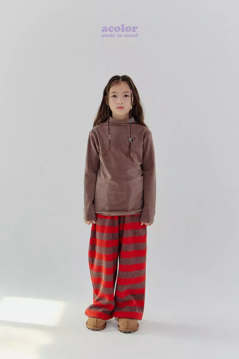 Acolor - Korean Children Fashion - #kidsshorts - Dia Heat Tech Turtleneck Tee - 4